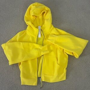 Brand new Lululemon yellow oversized full zip scuba